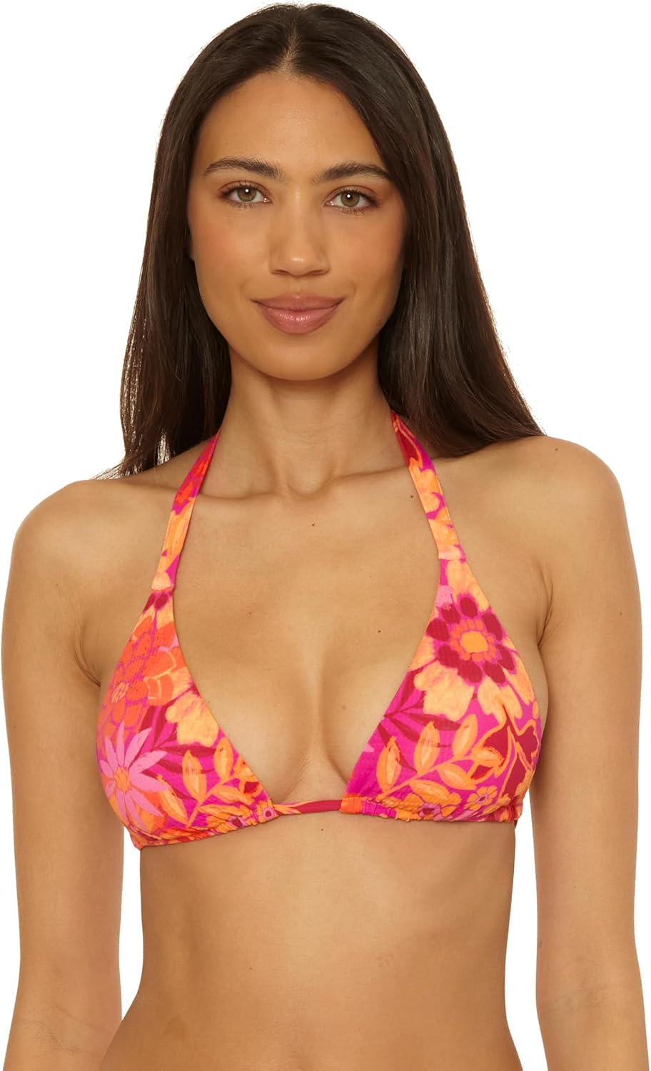 BECCA Women's Copacabana Triangle Bikini Top, Adjustable, Tie Back, Swimwear Separates for Women