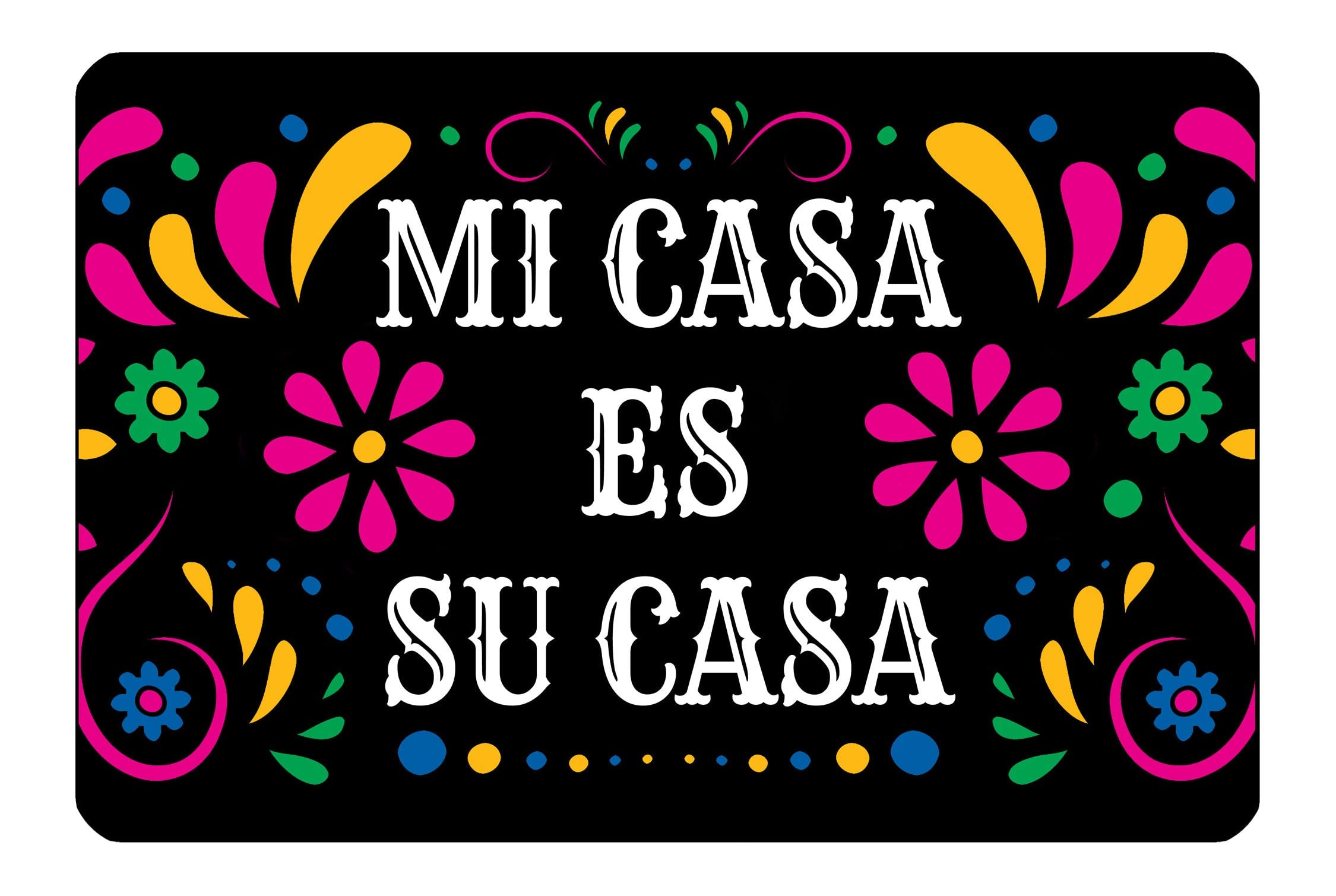 Retro Metal Tin Sign 12 X 8 Inches Mi Casa ES Su Casa Welcome Home Sweet Love Home Sign Home Decor Metal Aluminum for Home Gate Garden Bars Cafes Man Cave Living Room Bedroom Dining Room Office Pubs