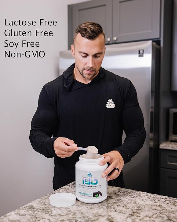 Core Nutritionals Iso Whey Protein Isolate | Lactose, Gluten, Soy Free | 100% Micro Filtered, Cold Pressed | 25g Protein | 2 Pound (Chocolate Mint Cookie)