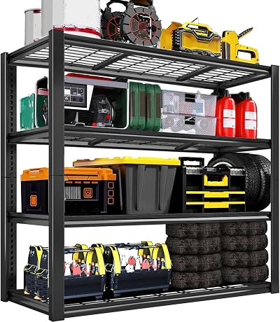 40''W Garage Storage Shelves, Heavy Duty Metal Shelving, 2240LBS