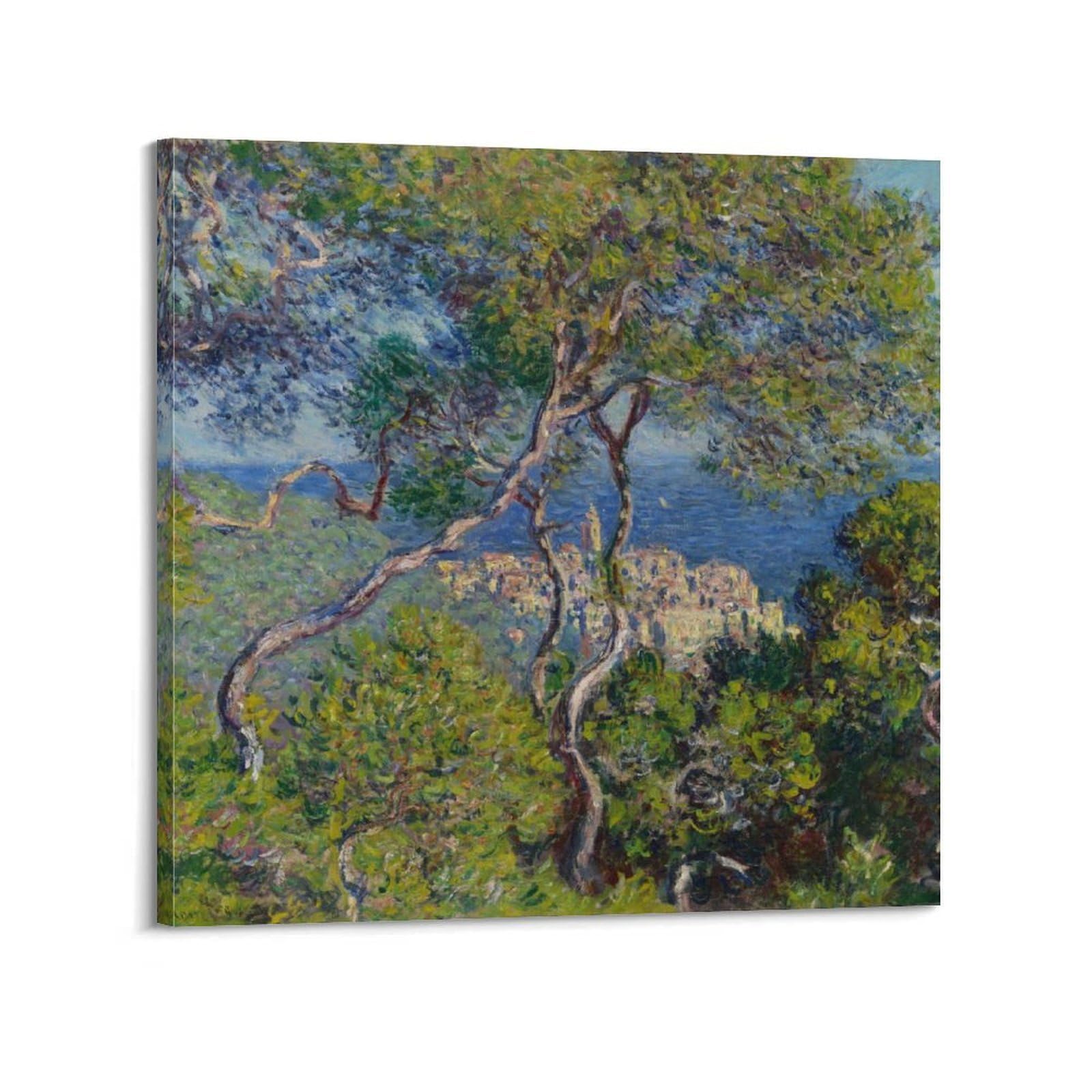 Impression sur toile Claude Monet Pins Cap d'Antibes 50x50 cm - 6