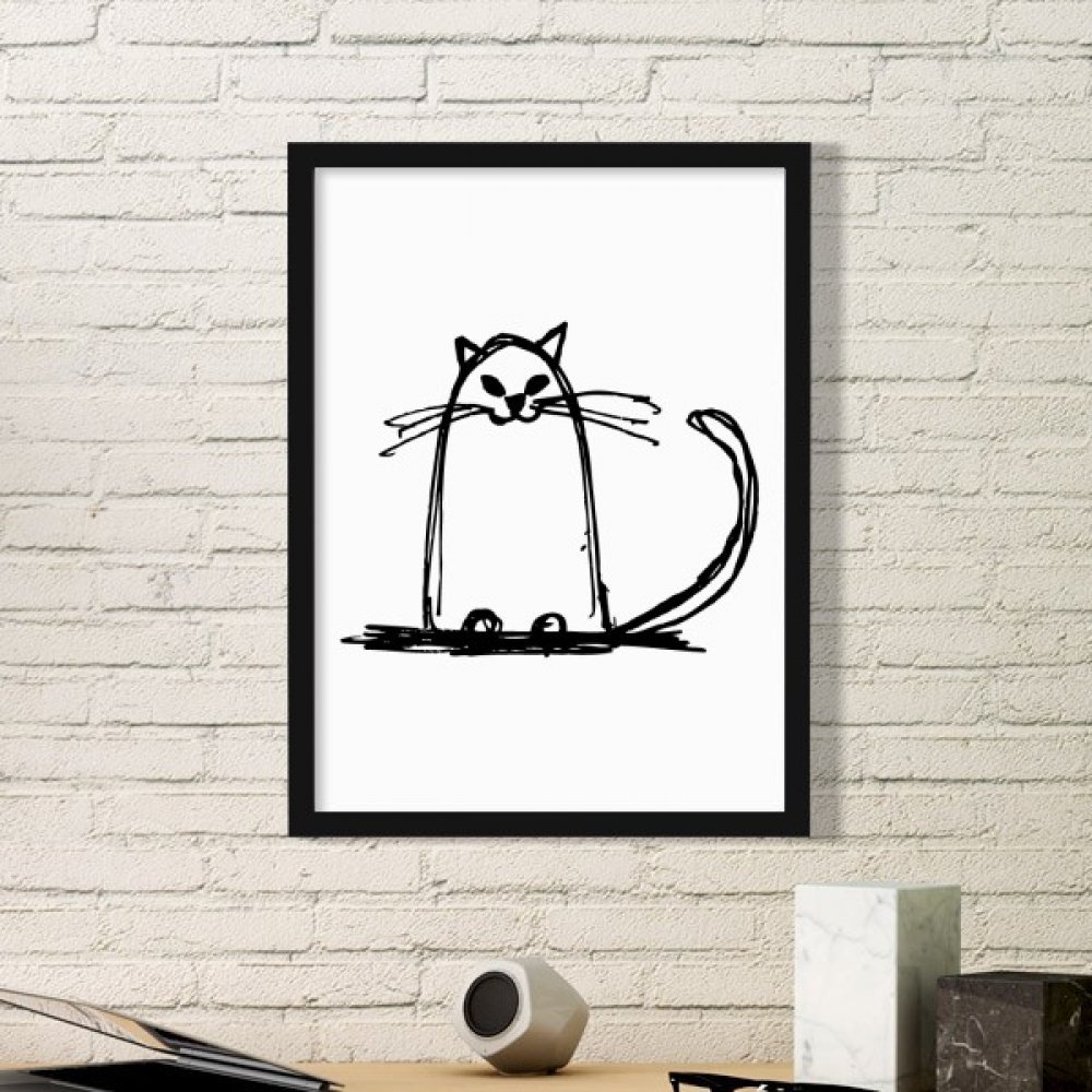 Art peintures estampes chat : solution déco rapide pour habiller un mur blanc vide