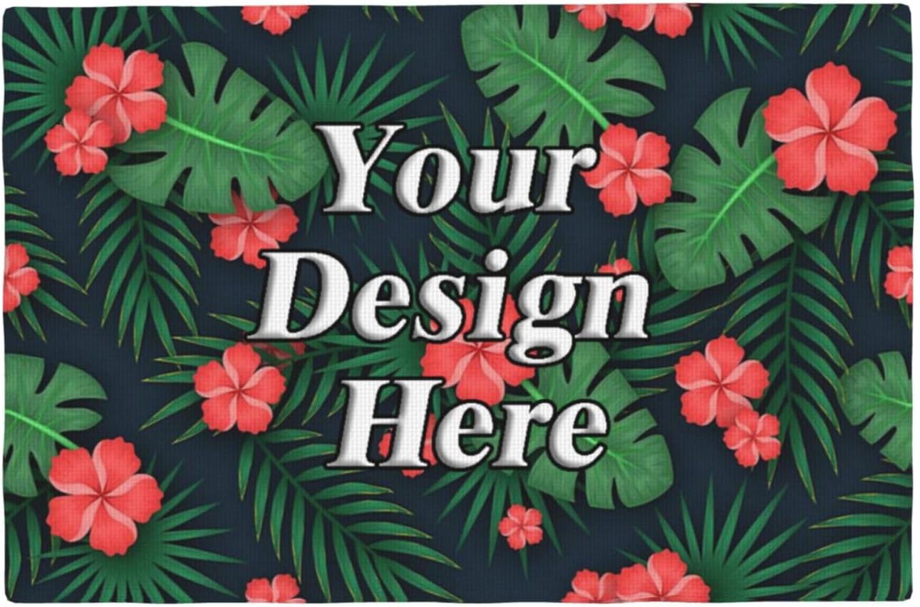 Customiz Personalized Meal Mat Design with Your Own Photo Name Logo Customized Dining Table Mat Non Slip and Heat-Resistant Adult Meal Mat Picnic Family 12 "X 18" -6PC