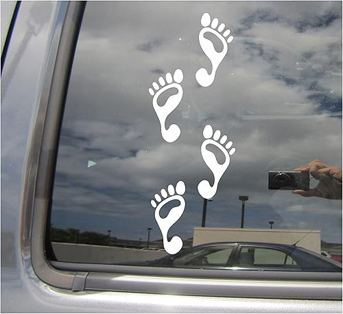 Huellas en la arena - Dios Cristo cristiano 2 pares de coche, camión, camioneta, ciclomotor, casco duro, auto, vaso de manualidades, vaso de vinilo