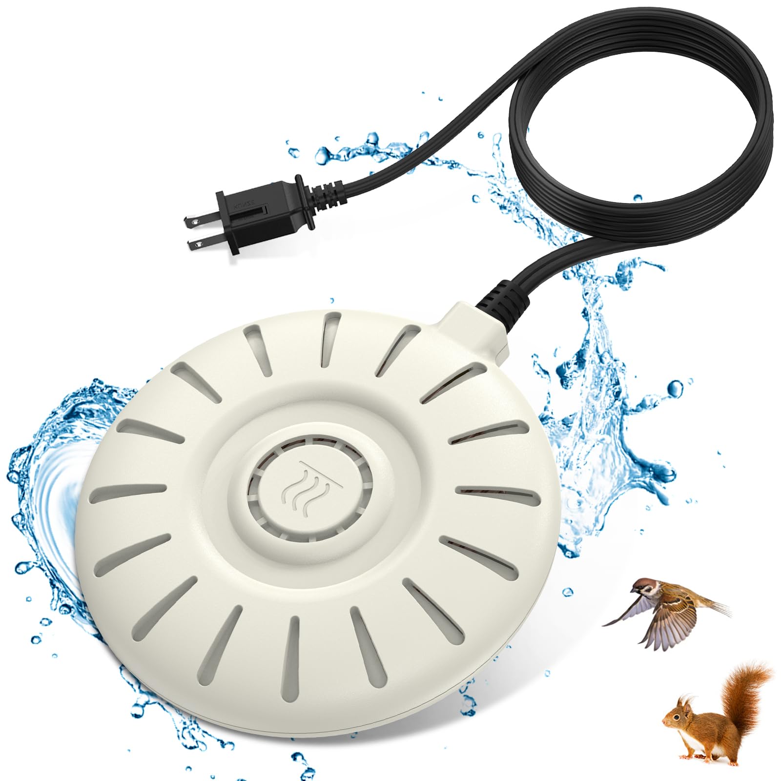 Bird Bath Heater, Bird Bath Heaters for Outdoors for Winter 60W