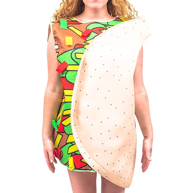3D food Halloween Cosplay Fancy Dress Up Costume for Adult Men Women - Funny Spicy Chicken Burger Pizza