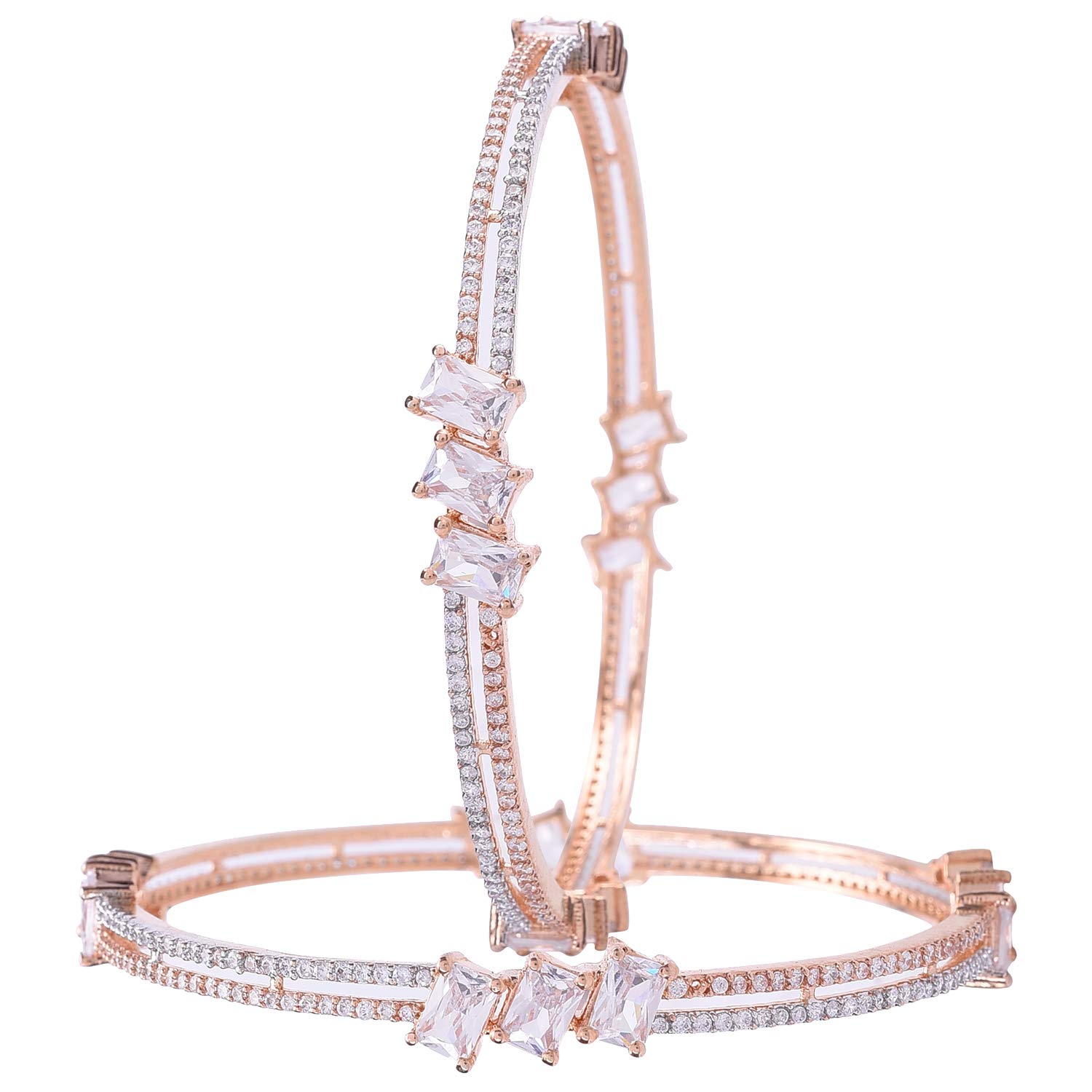 See full amazon price history chart for Ratnavali Jewels Rose Gold Silver Plated American Diamond CZ White Traditional Sleek Bangles for Women/Girls -2.6 Ratnavali Jewels Rose Gold Silver Plated American Diamond CZ White Traditional Sleek Bangles for Women/Girls -2.6 (B07RM6QBCZ) Amazon Price History, Amazon Price Tracker