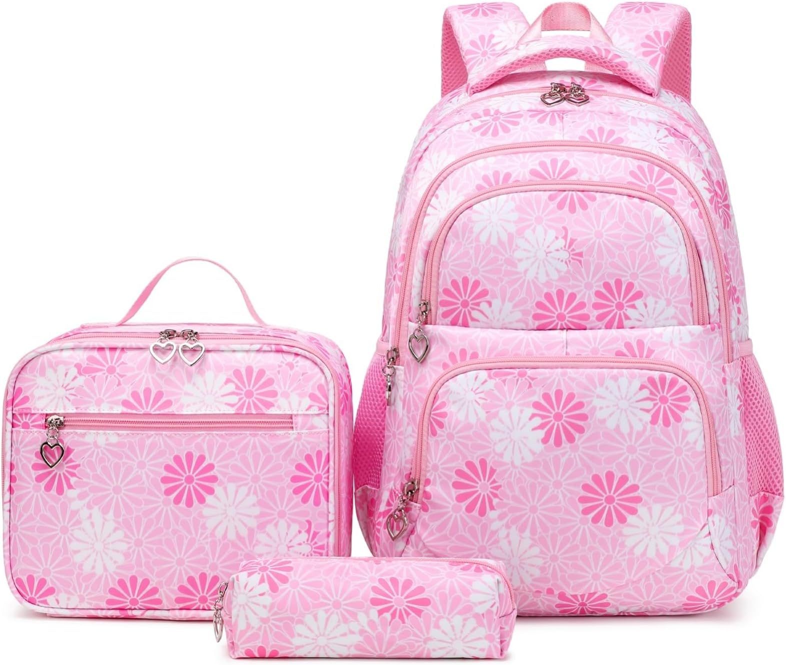 3Pcs Print Backpack For Girls Students School Bags Set Teenage Girls Backpack With Lunch Box Small Backpack