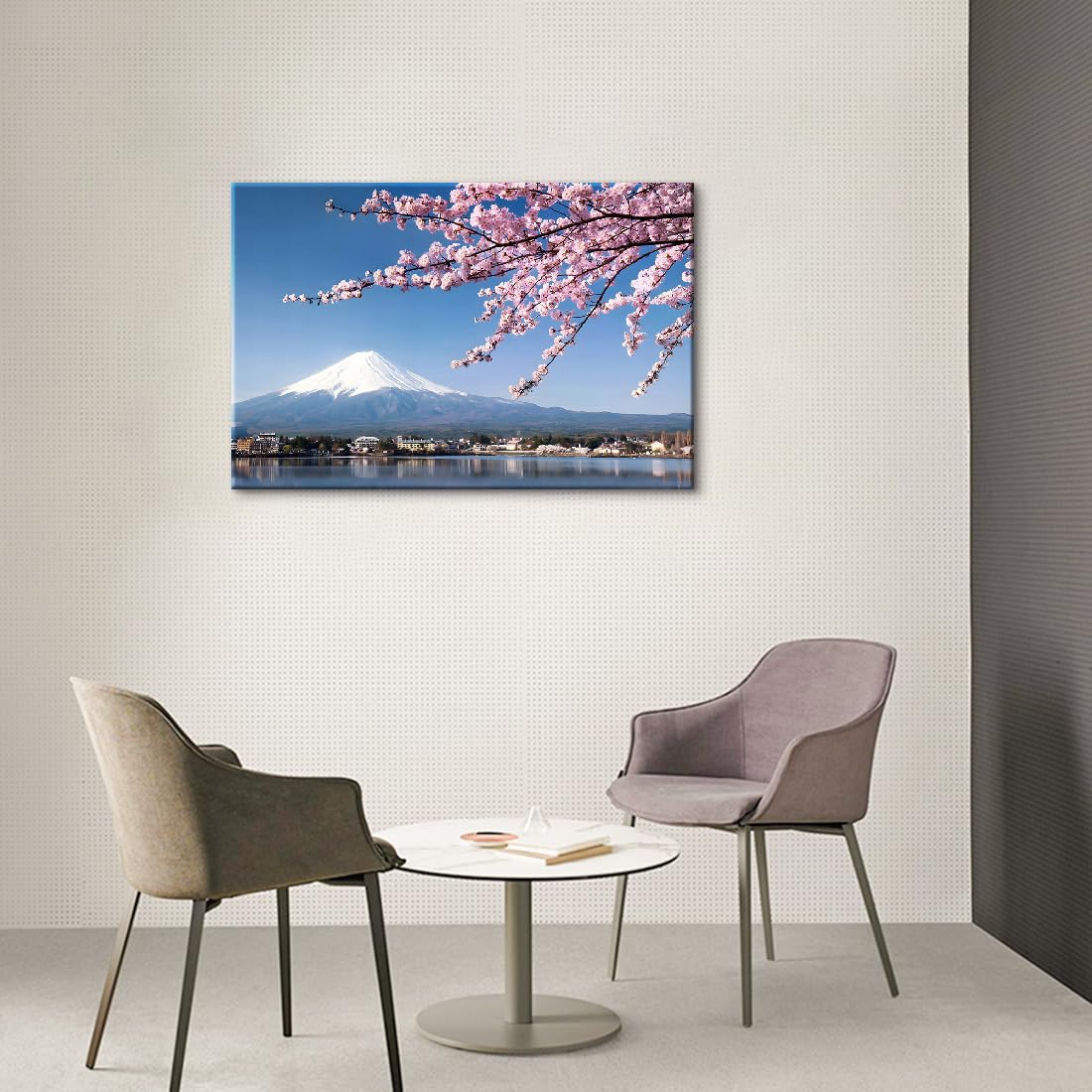 Amazon.co.jp: 富士山 桜 絵画 桜景色 富士山の風景 開運 ポスター