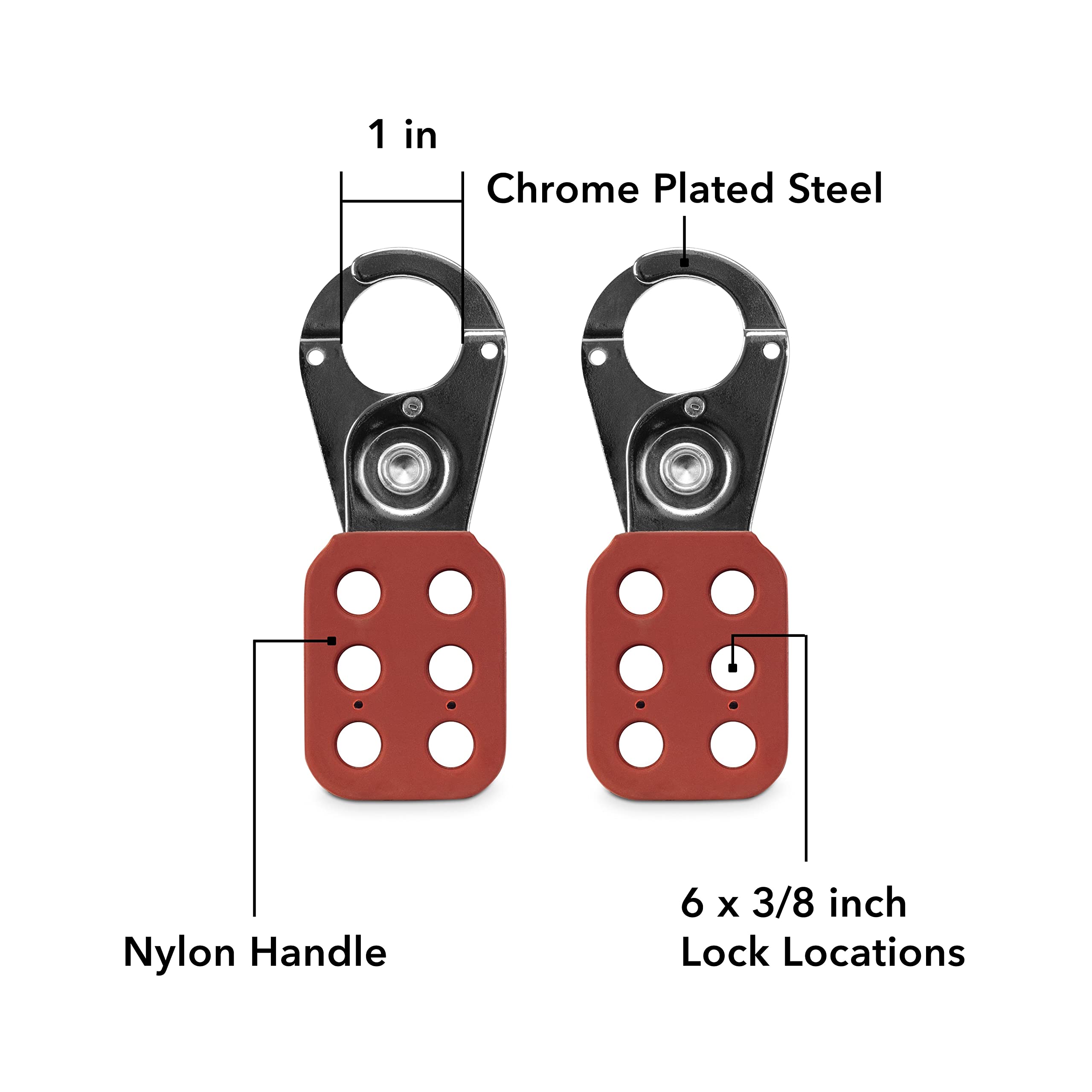 Buy TRADESAFE Lockout Tagout Kit with Hasps, Loto Tags, Red Safety