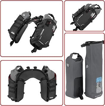 Lone Rider Rackless Motorcycle Saddlebag Panniers 16L Waterproof for BMW GS
