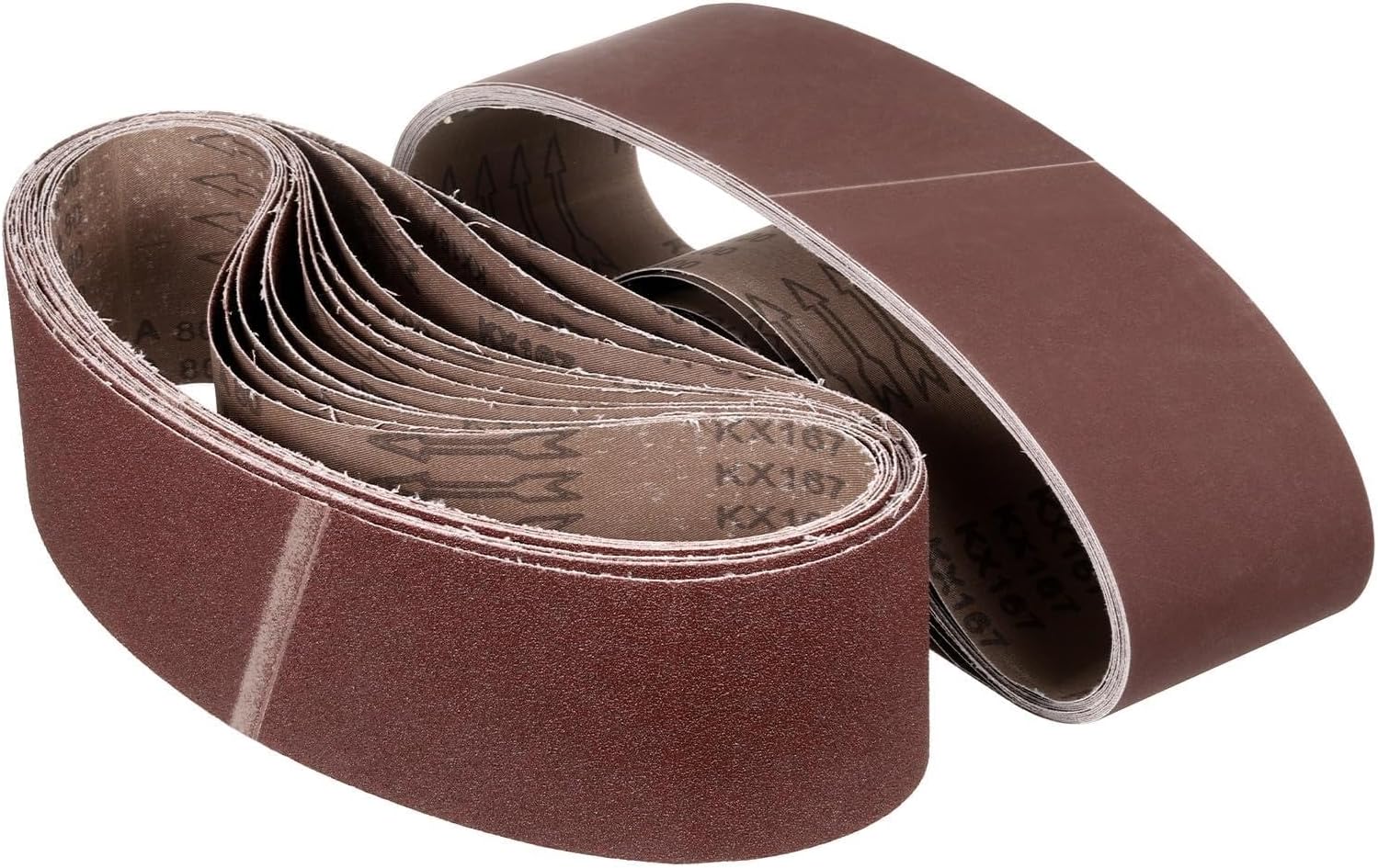 4 x 36 Inch Sanding Belt, 22 Pcs 80/100/120/150/180/240/400 Grit Knife Sharpener Belts Work Sharpening for Belt Sander Knife Carving Tool Metal Working