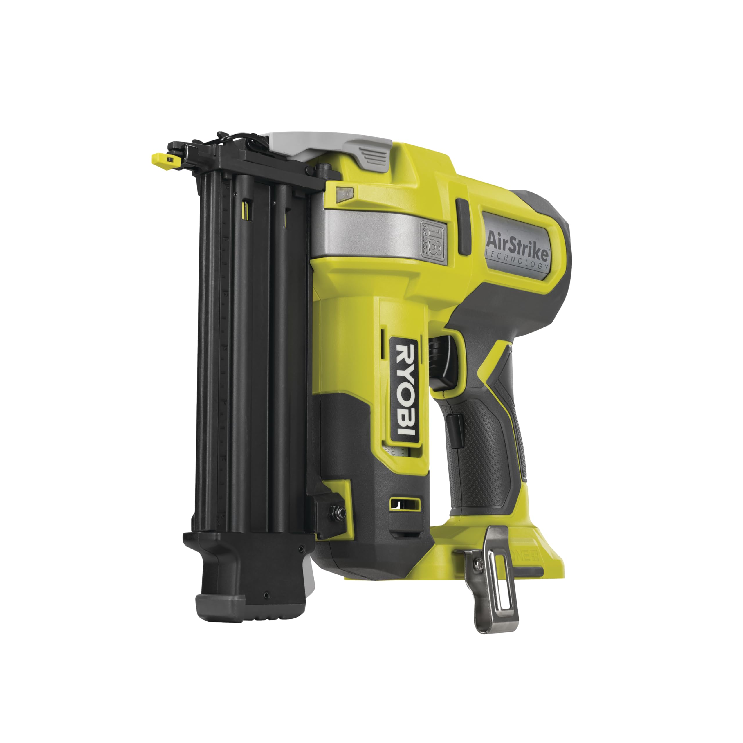 Ryobi R18N18G-0 Groppinatrice 18V ONE+, Tecnologia AirStrike, con Due Modalità d'Uso, Include una Leva di Rilascio per Groppini Inceppati, Groppini 18GA, Batteria Non Inclusa