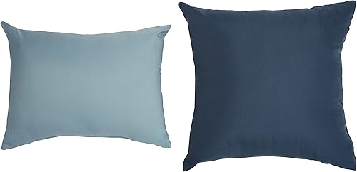 Miniatura 4 de Tienda Basics Bed-in-a-Bag de 10 piezas, microfibra suave y fácil de lavar, tamaño matrimonialqueen, acuarela azul floral