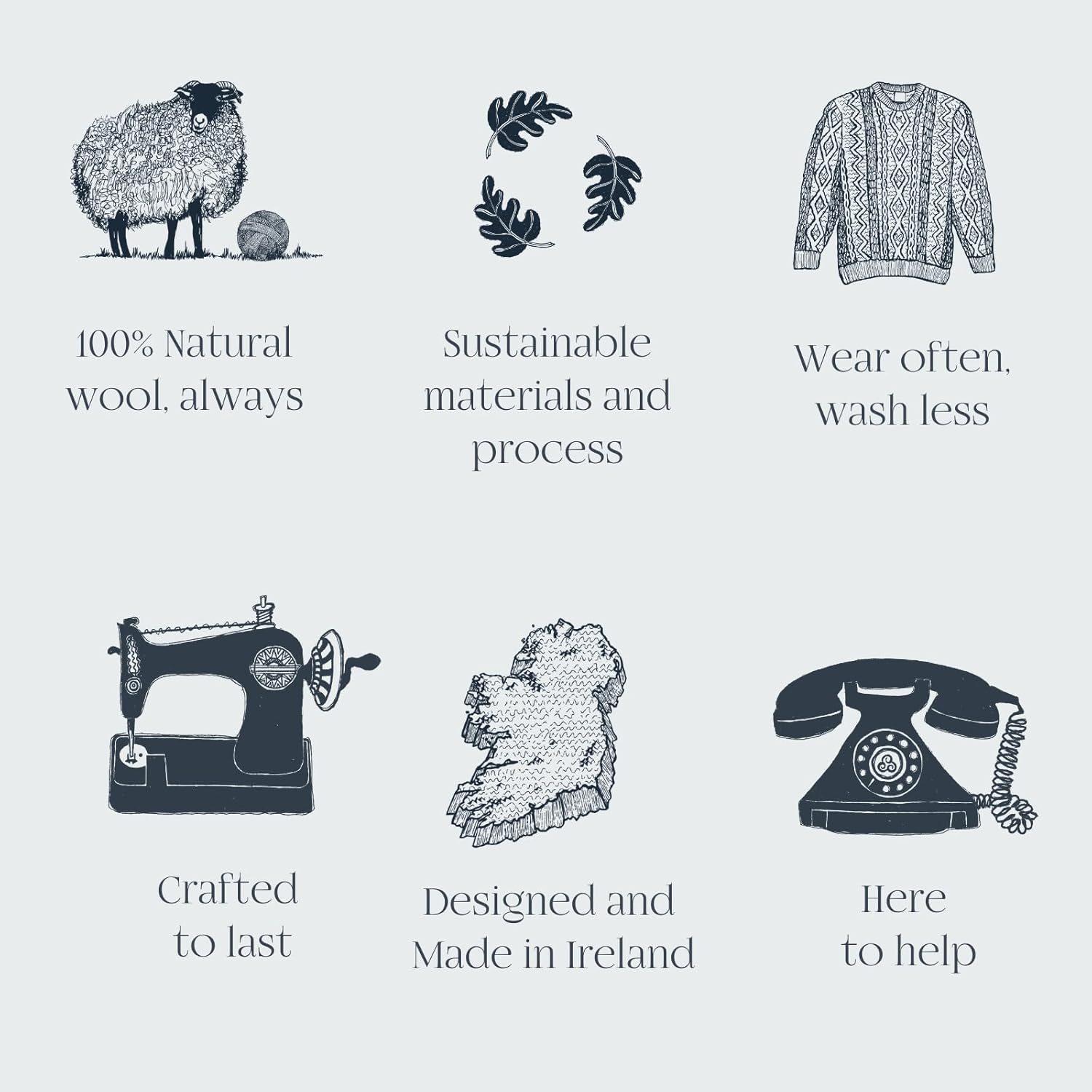 Aran Woollen Mills Inisheer Men’s Irish Cable Crew Neck Knit Sweater – 100% Merino Wool - Image 6