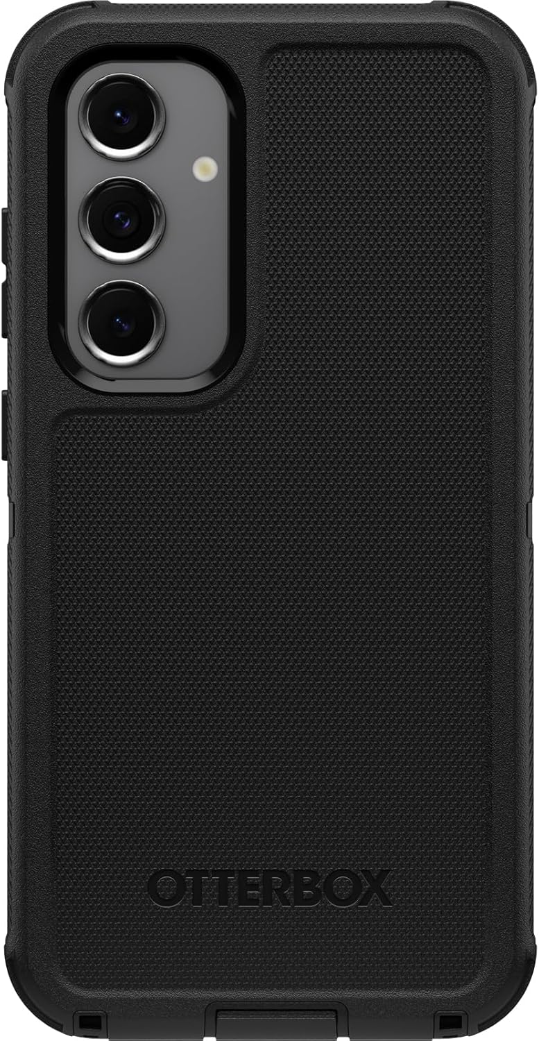 OtterBox Samsung Galaxy S24 FE Defender Series Case - Black, Rugged & Durable, with Port Protection