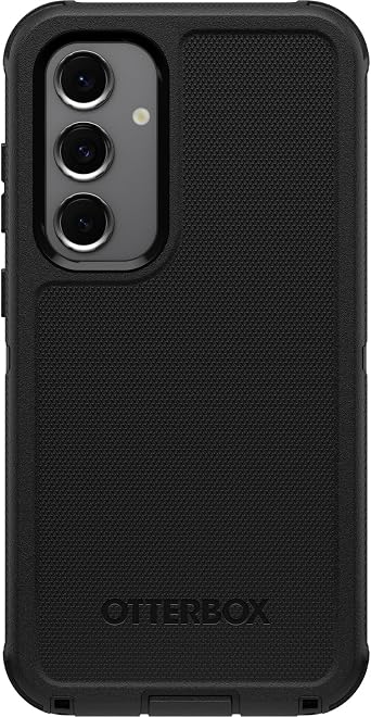 OtterBox Samsung Galaxy S24 FE Defender Series Case - Black, Sturdy and Durable with Port Protection