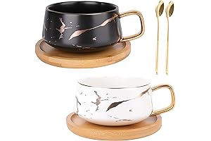 Peohud 2 Pack Tea Cups Set of 2