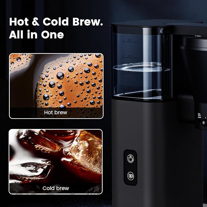 Cafetera de Goteo Automática 8 Tazas con Modo Cold Brew y Tanque Removible miniatura 4