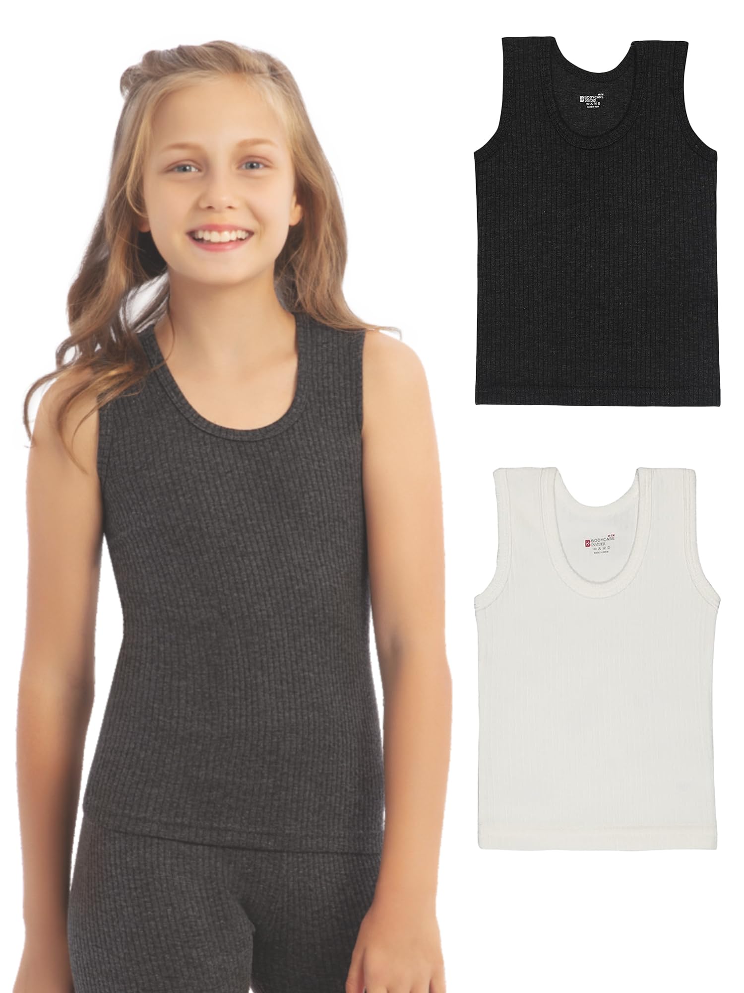 bodycare Unisex Thermal Tops Round Neck Sleeveless Pack of 2-picture-39