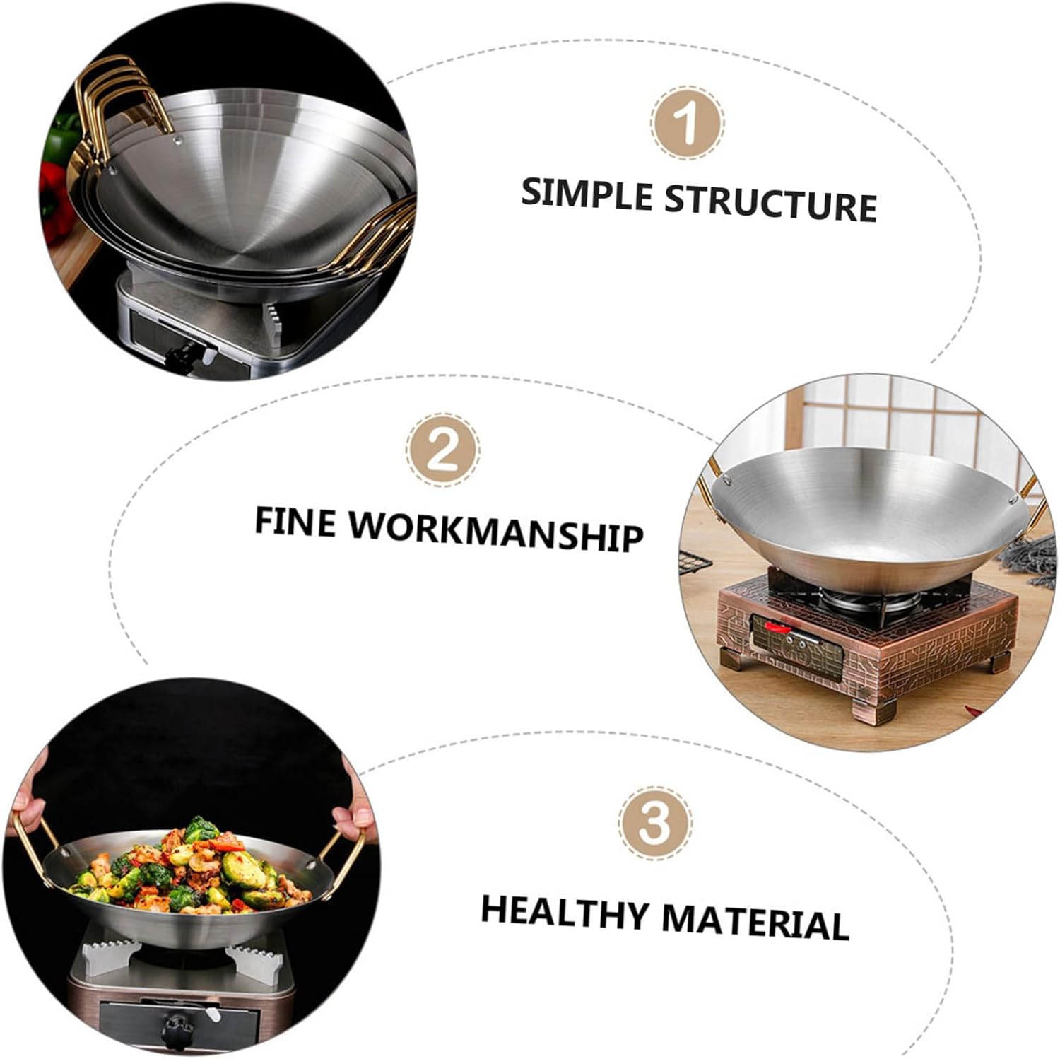 Thickened Stainless Steel Soup Pot, Silver, Rust Resistant