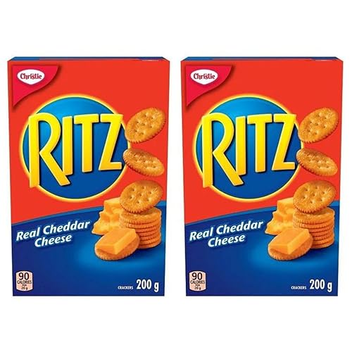 Ritz Crackers - Queso Cheddar real, 200 g7 oz (paquete de 2) enviado desde Canadá