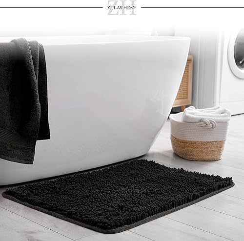 Miniatura 2 de Zulay Home Alfombra de baño suave y lanuda – Alfombras de baño ultra absorbentes para el baño, alfombra antideslizante – Alfombra de baño gruesa