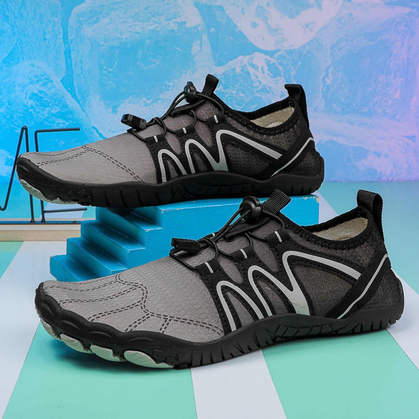 Zapatos de agua Zapatos Acuáticos para Mujeres y Hombres de Playa Descalzo Deportes al aire libre de verano para senderismo, Natación, Playa, río, Piscina, Lago, Barefoot Shoes