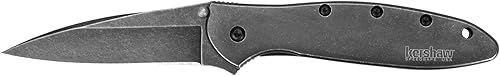 Miniatura 6 de Kershaw - Navaja de bolsillo para puerros (1660) de 3 pulgadas Sandvik 14C28N y mango de acero inoxidable, la mejor compra de Outdoor Gear Lab