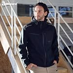 Ellobird Veste de travail pour hommes Fleece Lined Durable Construction Workwear Outdoor Work Utility Hoodie Outerwear