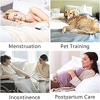 Vista 7 de ECONAZOLE Almohadillas de cama para posicionamiento de incontinencia, protector de colchón lavable con 6 asas, almohadillas impermeables