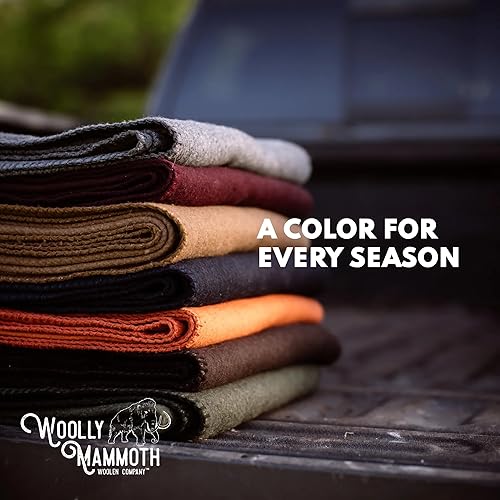 Miniatura 9 de Woolly Mammoth Woolen Co. - Manta de lana merino extra grande para campamento, equipo perfecto para exteriores, rollo de cama para Bushcraft,