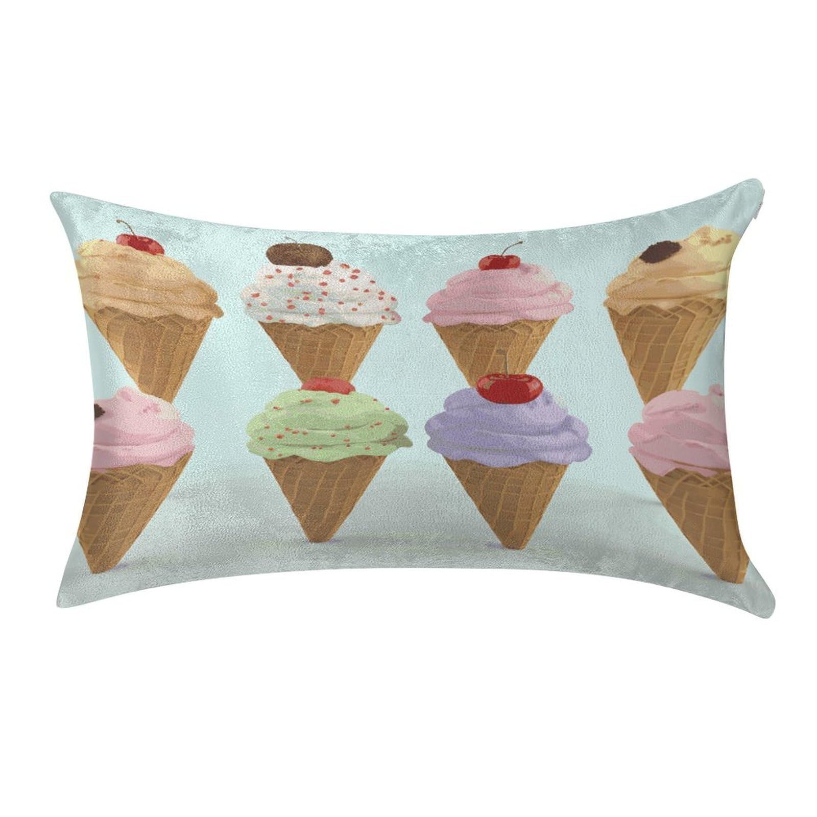 Btcowzrv Style Ice Cream Cones Pillow Cover Pillow Case Pillowcase