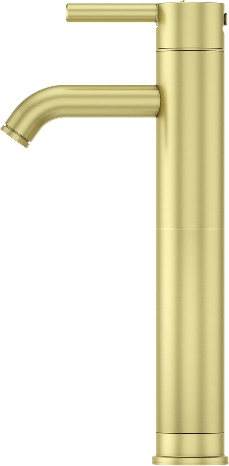 Pfister LG40NBG00 Contempra Single Control Vessel Bathroom Faucet, Brushed Gold