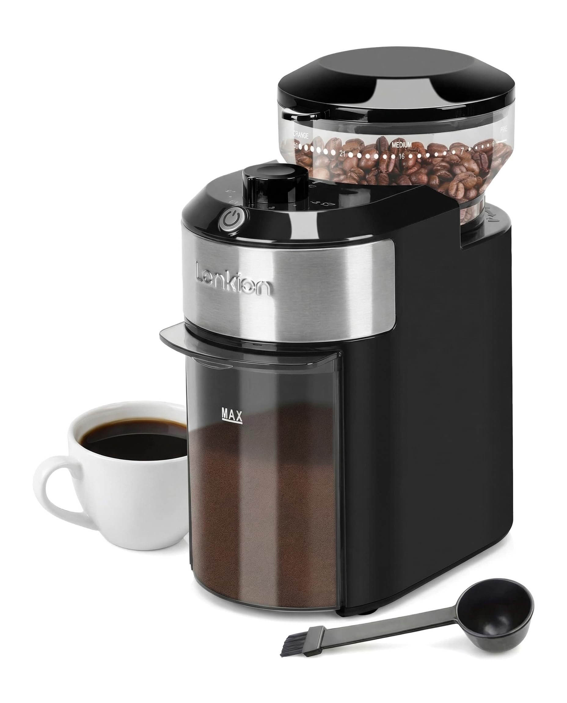 Lonkion Electric Burr Coffee Grinder