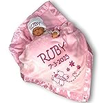Custom Catch Personalized Girl Pink Baby Blanket Gift with Flower, Ladybug, Bee or Butterfly