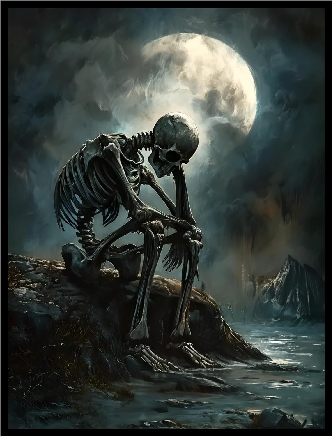 (Depressed Skeleton) - 100ct Matte TCG/MTG Art Card Sleeves