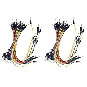 RGBZONE 130pcs Solderless Flexible Breadboard Jumper Wires Male to Male for Arduino Breadboard and Robotics and Raspberry