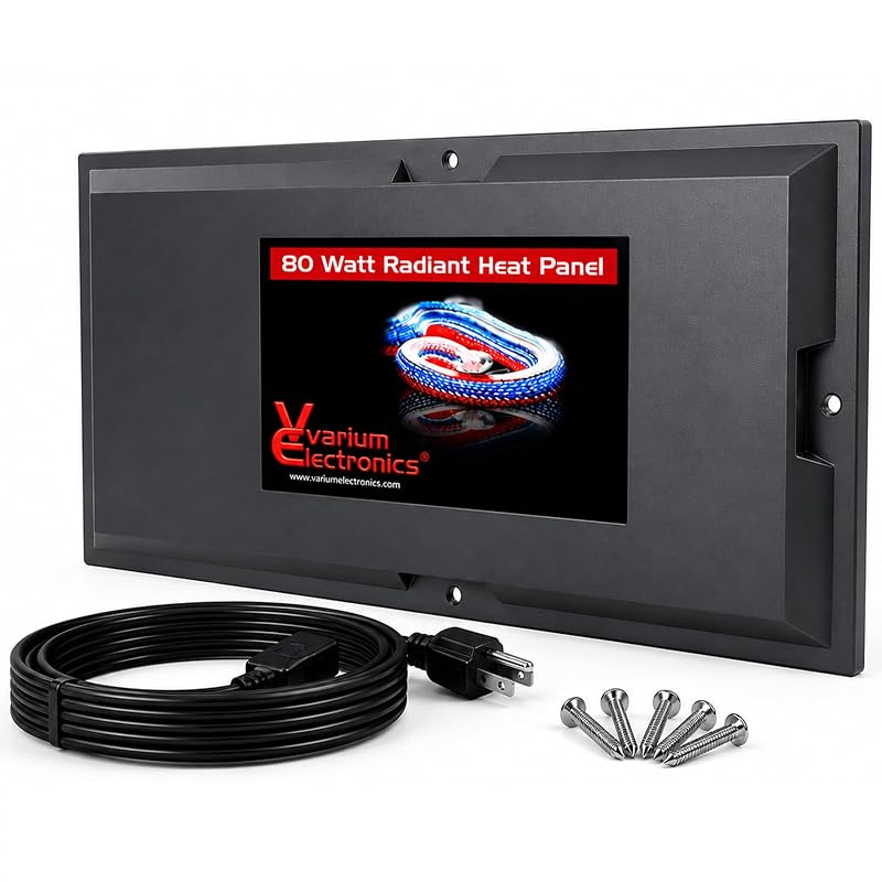 Painel térmico radiante para terrário Vivarium Electronics, 80 W, Fabricado nos EUA, Grande