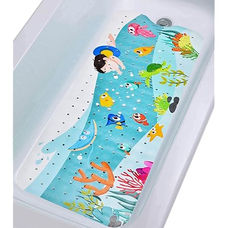 Amazon.com: Tubozadi Bath Mat for Tub Kids Large Non-Slip Shower Mats ...