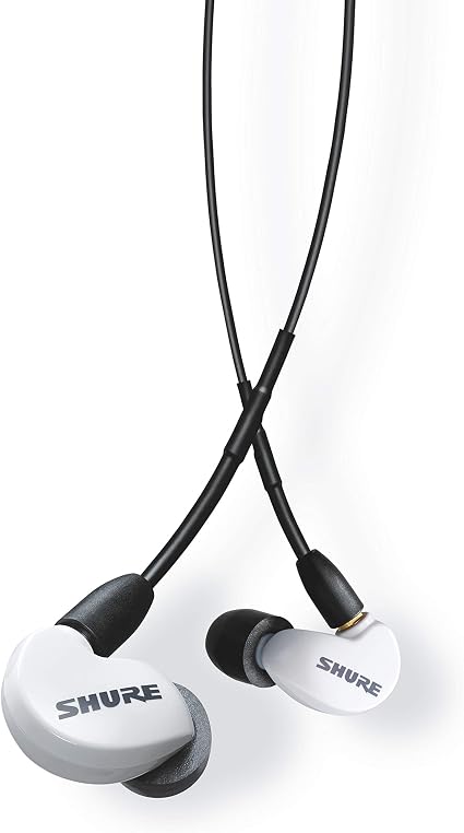 SHURE AONIC 215 Auricolari Sound Isolating cablati, Suono Trasparente,  Driver Singolo, vestibilità in-Ear Confortevole, Cavo Staccabile,  compatibili con dispositivi Apple e Android – Bianchi : Amazon.it:  Elettronica