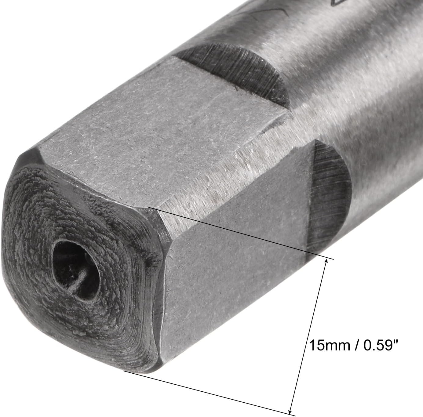uxcell Metric Hand Tap M27 Thread 1.5 Pitch 4 Straight Flutes H2 Alloy Tool Steel Bottom & Taper Screw Tap Set Tapping Tools for Repairing 1 Pair