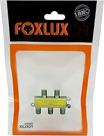 Foxlux Divisor de Baixa Frequência Foxlux - 5-900MHz - 4 Saídas - Pacote com 1 unidade