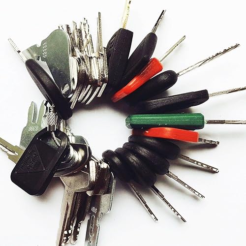 Miniatura 7 de Juego de llaves de encendido, paquete de 16 llaves de equipo de construcción pesadas compatibles con Caterpillar Volvo Caterpillar Doosan Komatsu