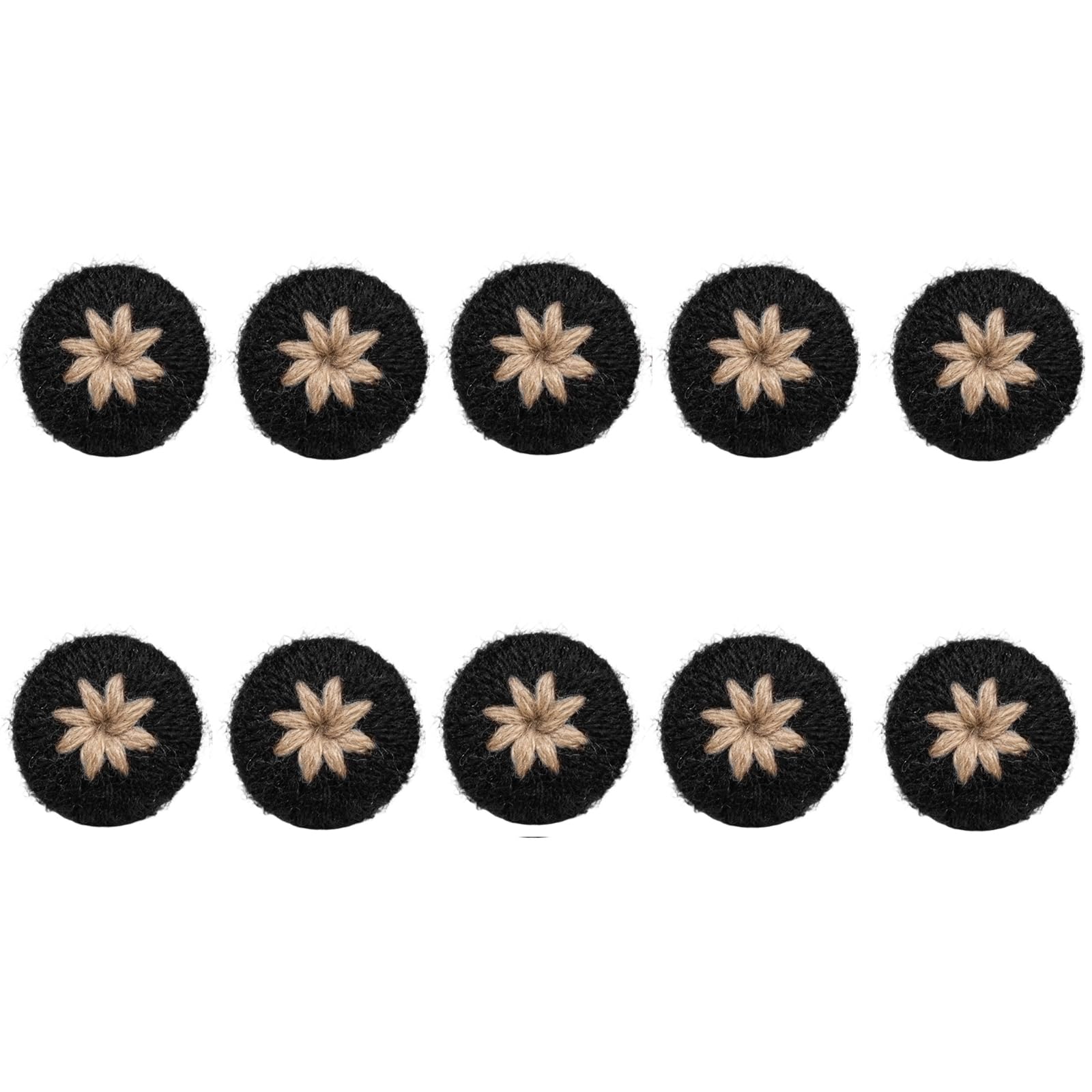 Jazuaiao Multipurpose Flower Yarn Button Safe Materials for Home Decoration Yarn Cherrys Flower Button