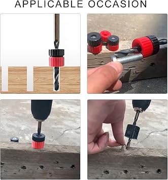 3 Pack Adjustable Depth Guide Stop Collars 3-13mm Size Ranges For Drill Bits Carpentry & DIYer Controlled Drilling Depth
