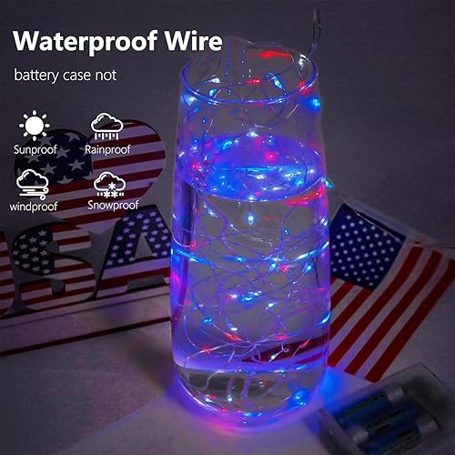 Miniatura 73 de Guirnalda de luces LED en forma de corazones rosas, 3 m, alimentada por pilas, temporizador, luces intermitentes, impermeable, para Navidad