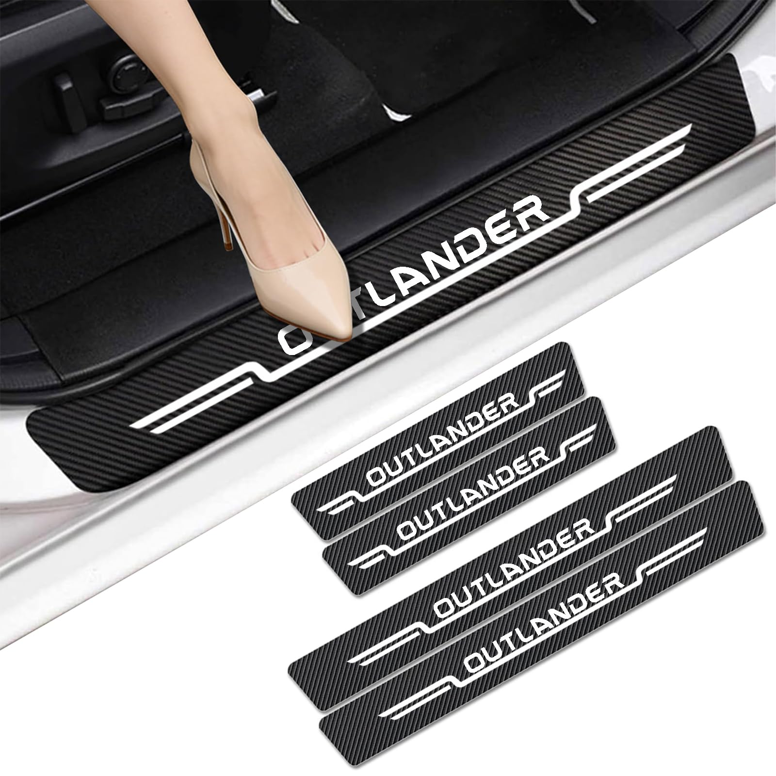 WXH97F Car Door Sill Protector for Mitsubishi Outlander 2008-2026