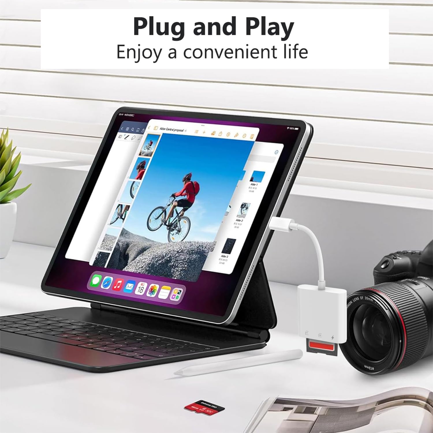 Lettore Schede SD USB-C Doppio Slot - Per IPhone, Samsung, Xiaomi, Trasferimento Veloce - Foto 4