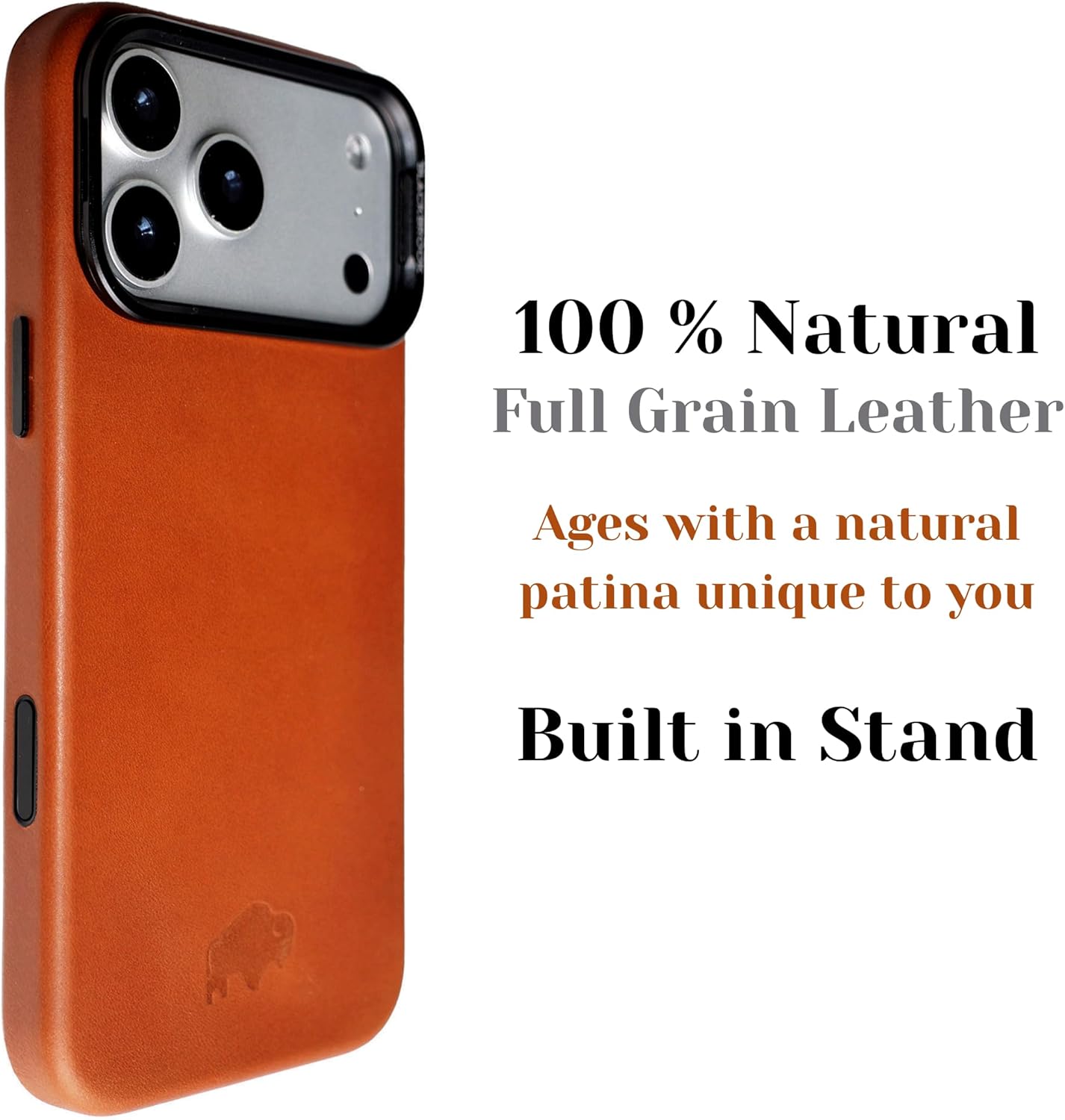 BLACKBROOK Leather Case for iPhone 17 Pro – Barlow Handcrafted Snap-On Cover, Full Grain Leather with 360° Edge Protection, Compatible with MagSafe, Slim Protective Design, Luxury Gift Box